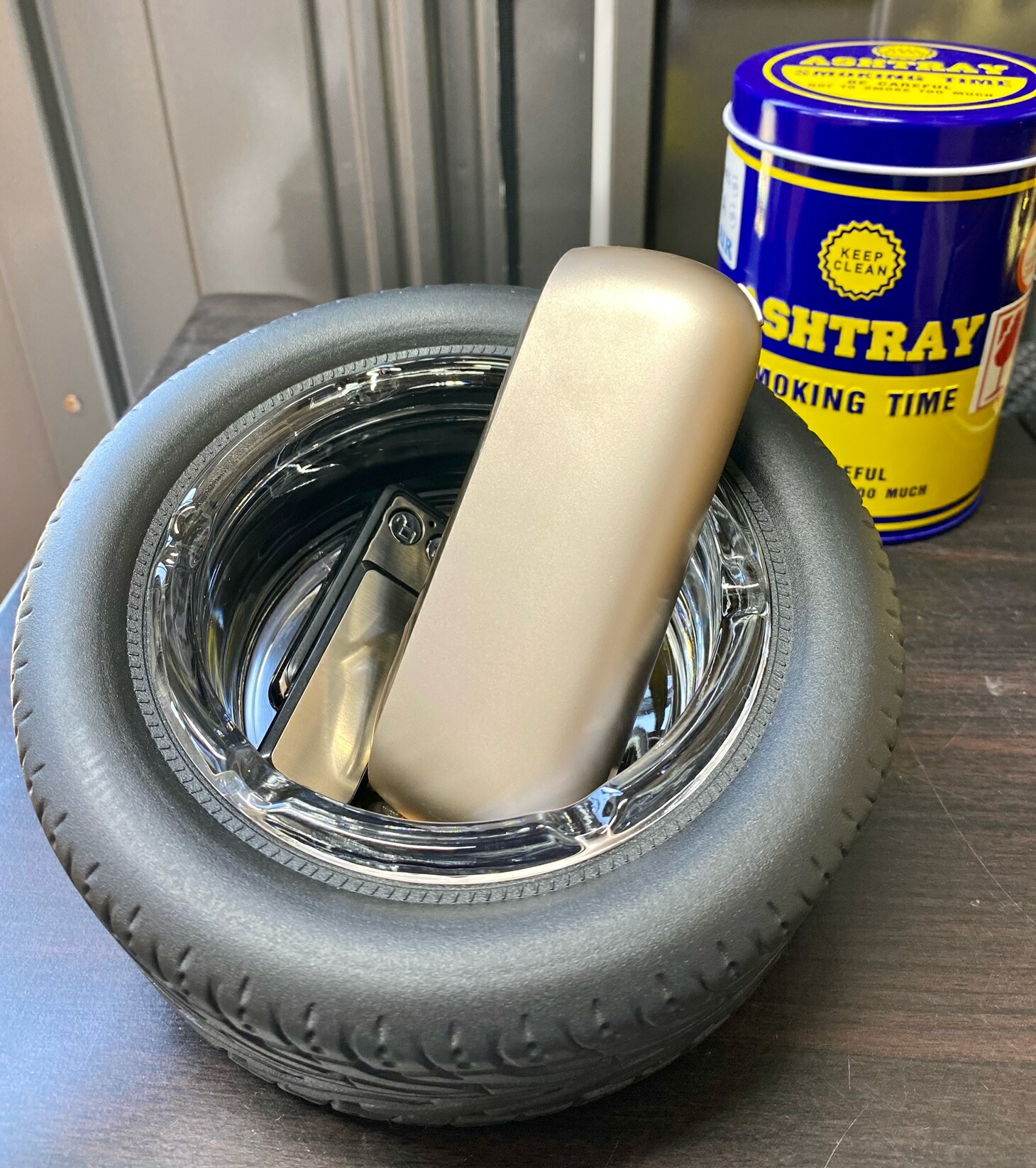 楽天市場】灰皿 タイヤ灰皿 タイヤアッシュトレイ プレゼントにギフト