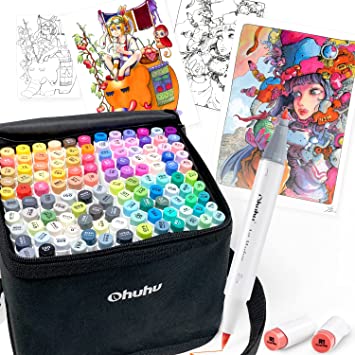 楽天市場】Ohuhu 筆タイプ 120色 マーカーペン 筆先 筆 細字 ふで