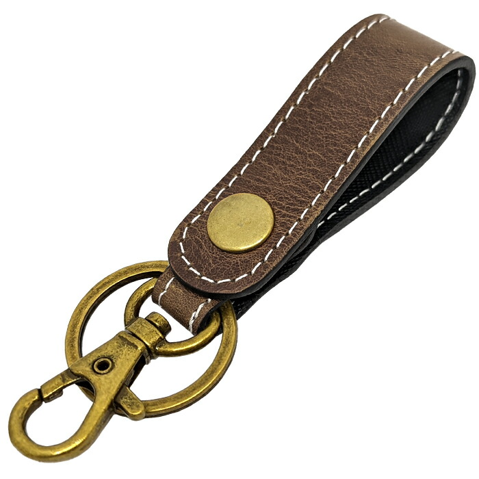 楽天市場】キーリング 本革 イタリア産 スナップボタン ベルト式