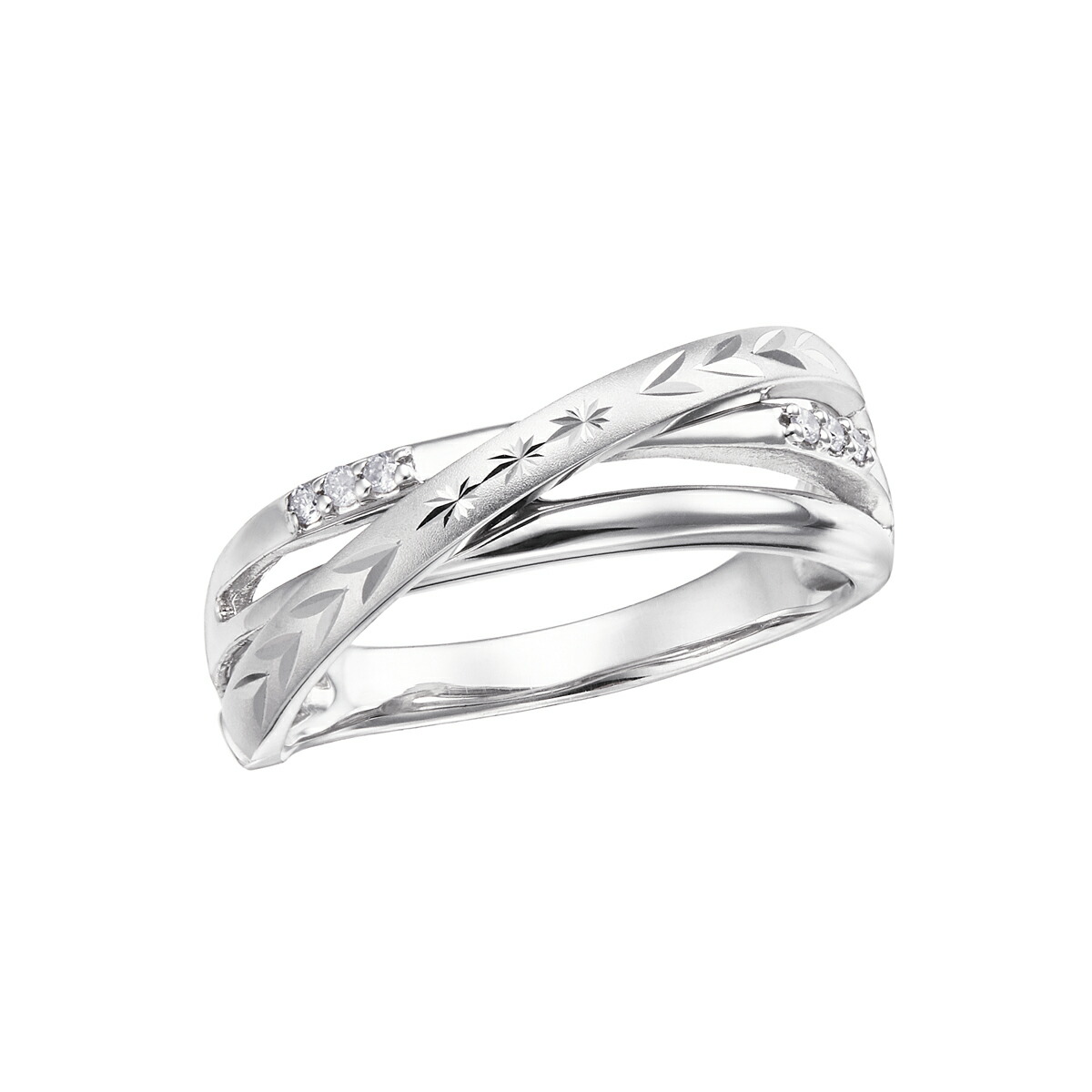 楽天市場】K10ホワイトゴールドダイヤモンドリング : ジュエリーツツミ