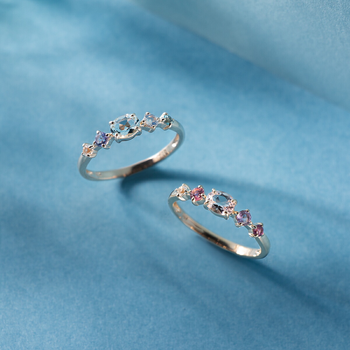 楽天市場】K10イエローゴールドマルチストーンリング : ジュエリーツツミ