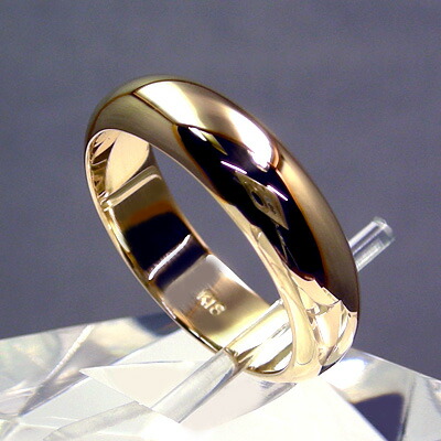 楽天市場】K18甲丸(こうまる) 7g・5ミリ巾 甲丸リング : ユーマン貴金属