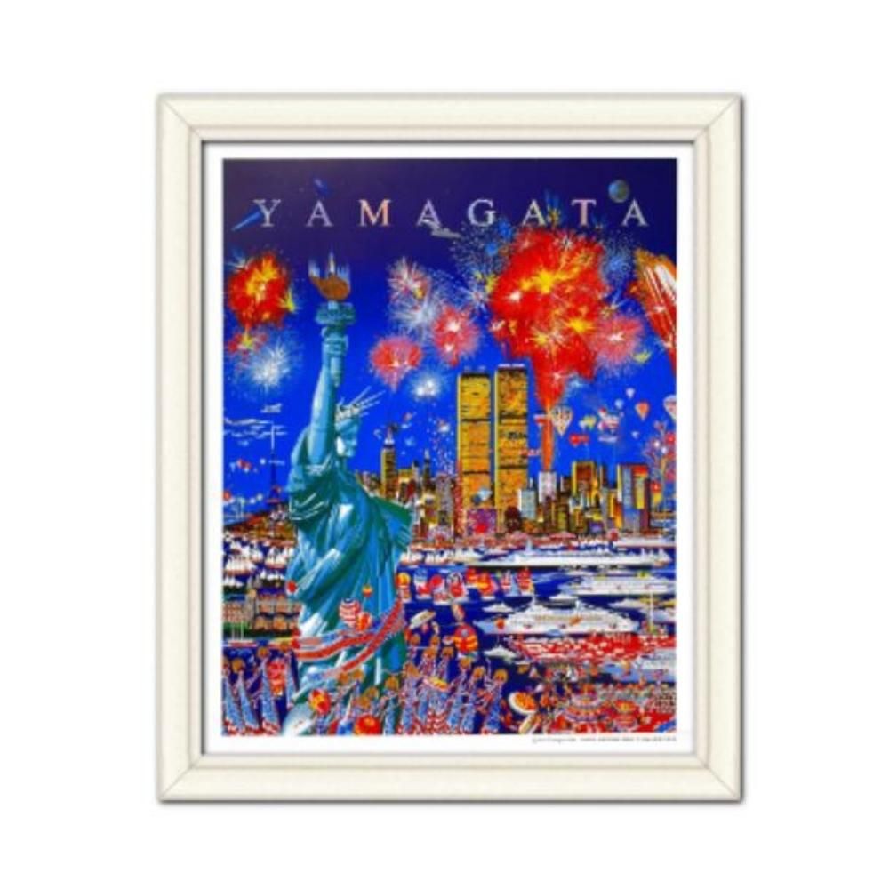 楽天市場】絵画 ヒロ・ヤマガタ ポスター ヒロヤマガタ ポスター 花火