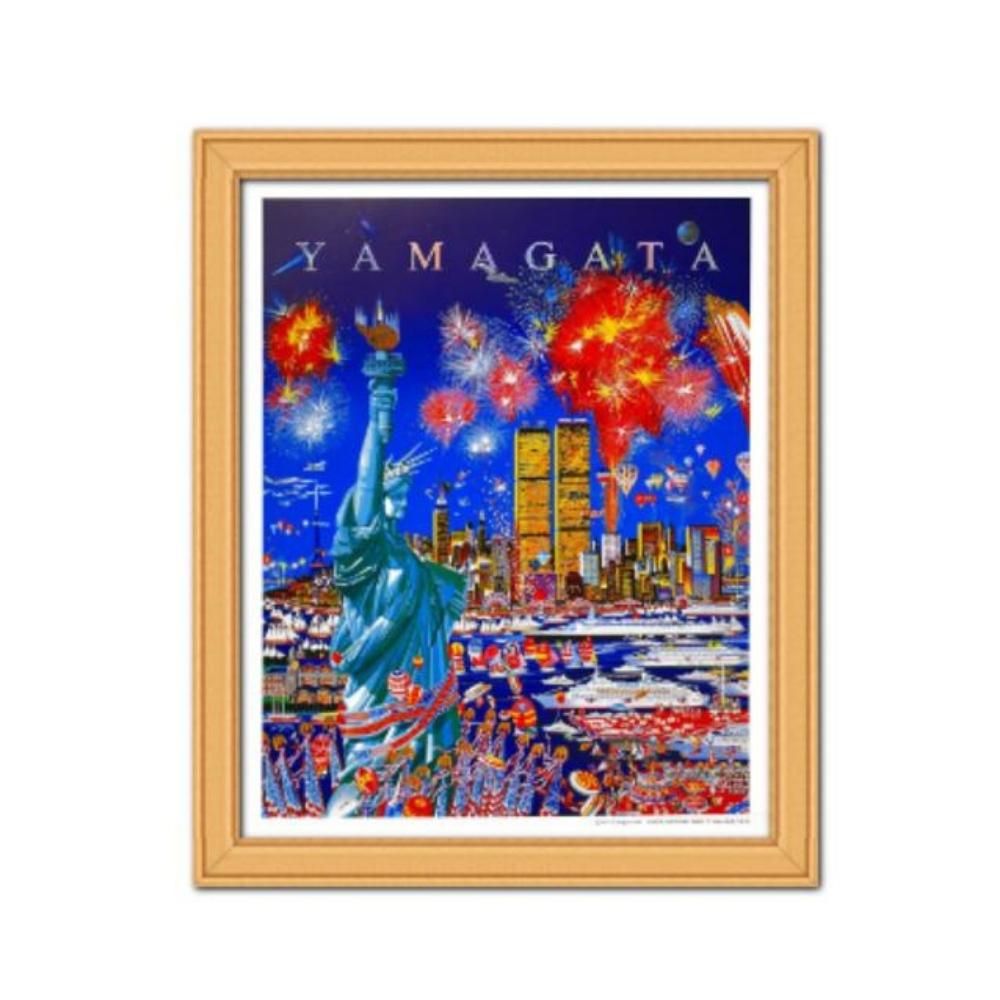 楽天市場】絵画 ヒロ・ヤマガタ ポスター ヒロヤマガタ ポスター 花火