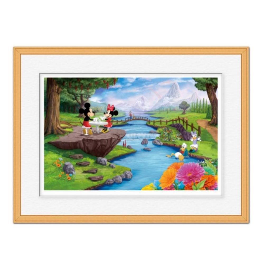 楽天市場】ディズニー 版画 ミッキー ミニー青空の下で 9107 額模様