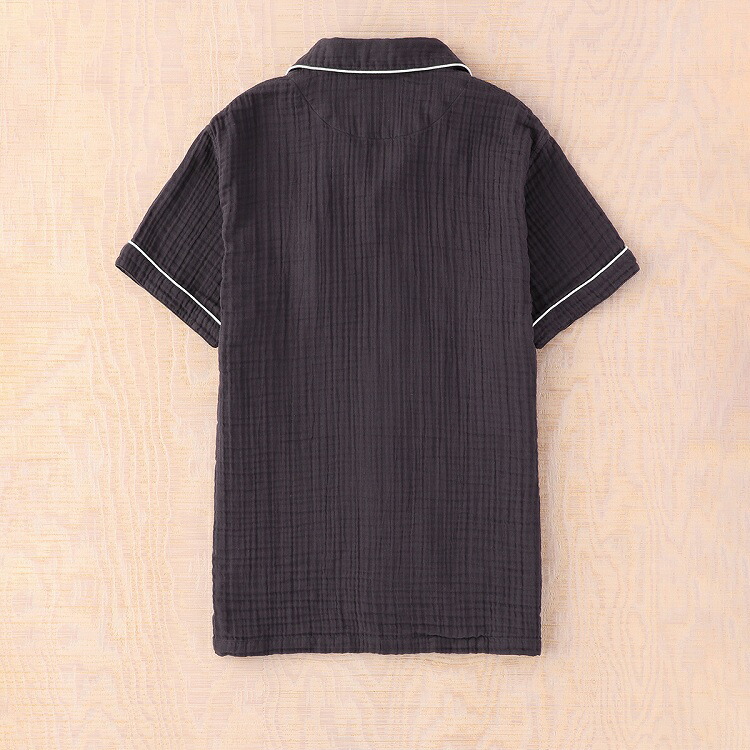 楽天市場】(SALE) UCHINO クレープガーゼ パイピング半袖メンズ