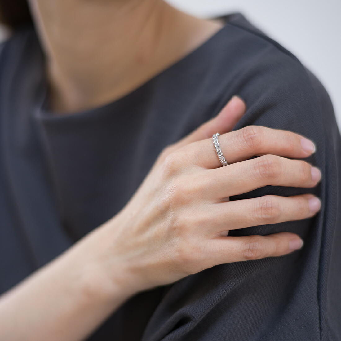 楽天市場】SS800円クーポン フルエタニティーリング ダイヤモンド 1