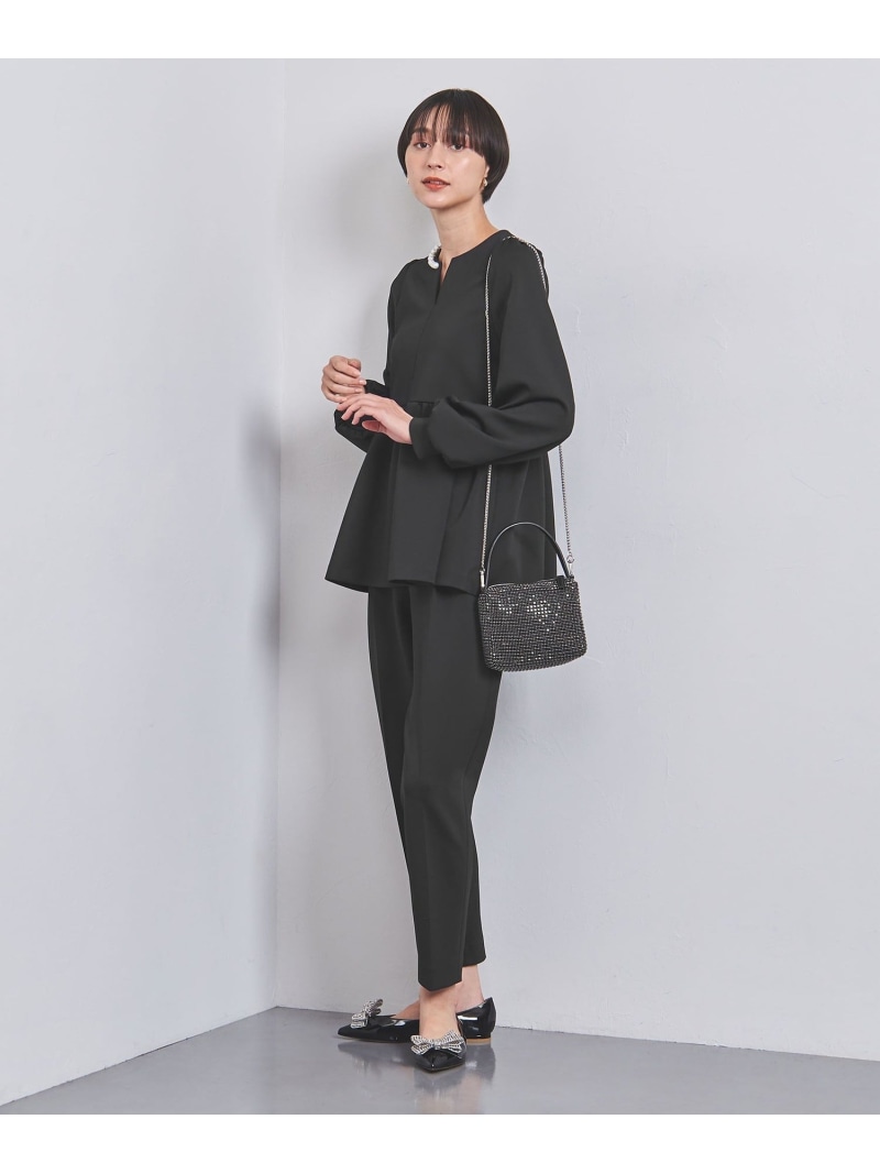 楽天市場】【SALE／70%OFF】SPONGY パールモチーフ ペプラム ブラウス