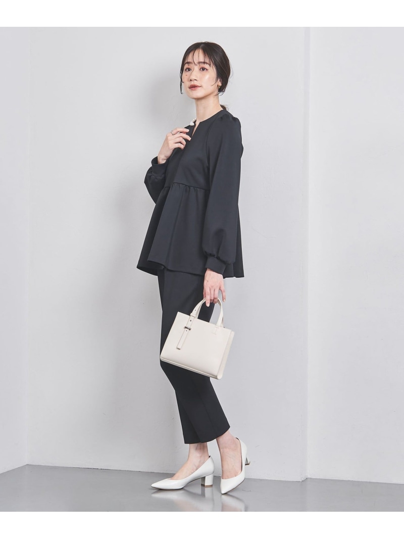 楽天市場】【SALE／70%OFF】SPONGY パールモチーフ ペプラム ブラウス