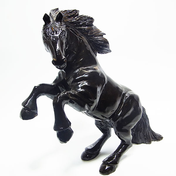 楽天市場】オニキス 跳ね馬 置物【約1469g】【限定1体のみ】オニキス
