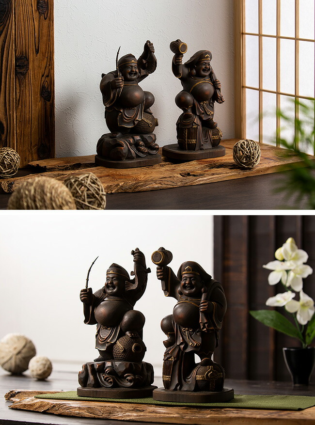 楽天市場】＼特典あり／定額山壽量院 御祈開眼 恵比寿大黒天 古美彩色