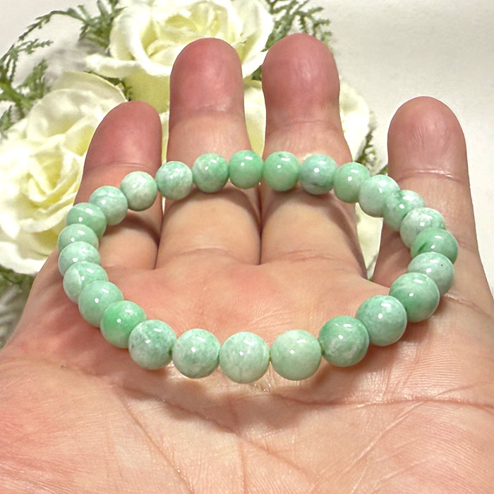 楽天市場】糸魚川翡翠 ヒスイ ブレスレット 7.5mm【鑑別書付き