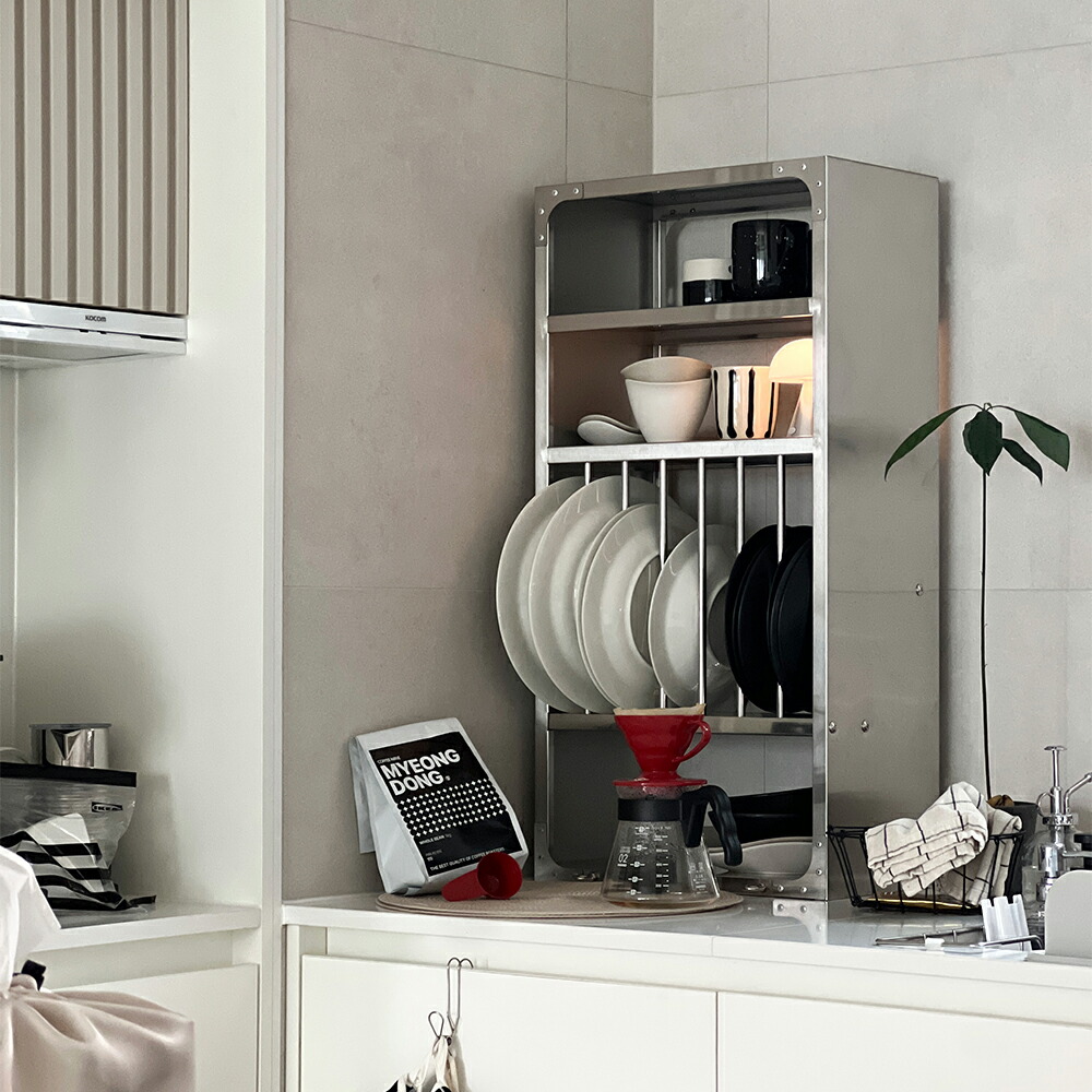 楽天市場】O'gre オグレ ステンレスキッチンラック 韓国インテリア 縦