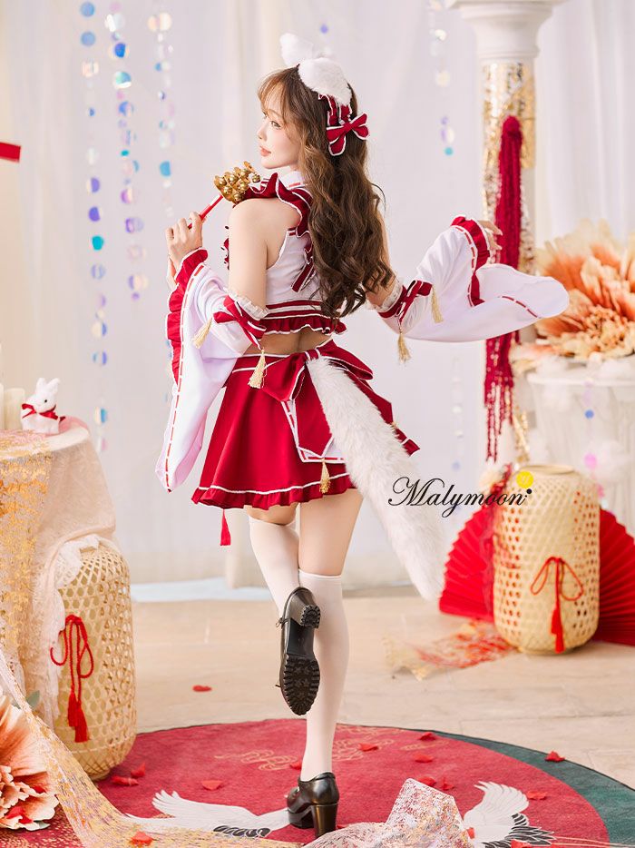 楽天市場】[正規品] 巫女 巫女服 巫女さん 猫耳 猫 ネコ コスプレ