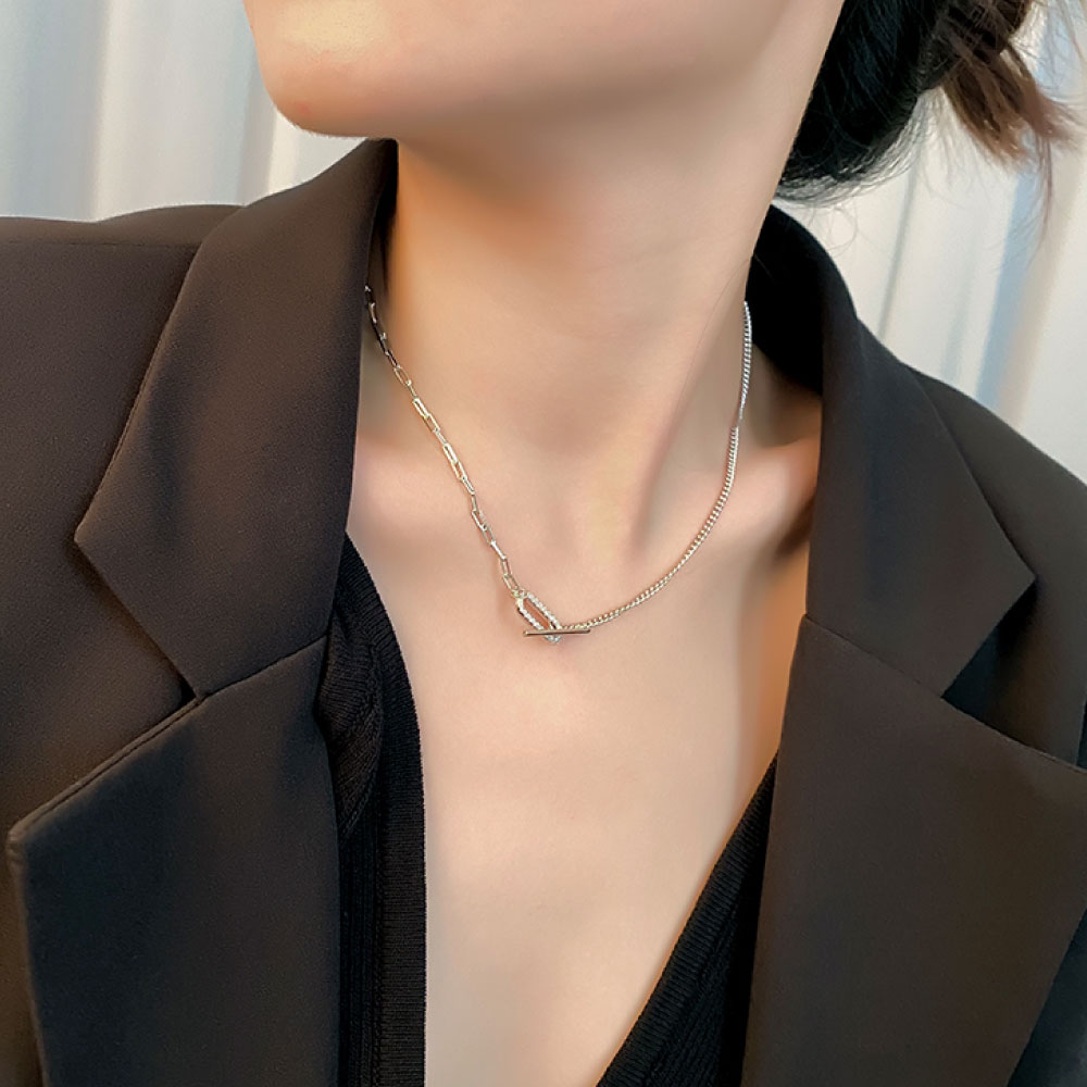 楽天市場】金属アレルギー対応 トグルクラスプネックレス マンテル留め