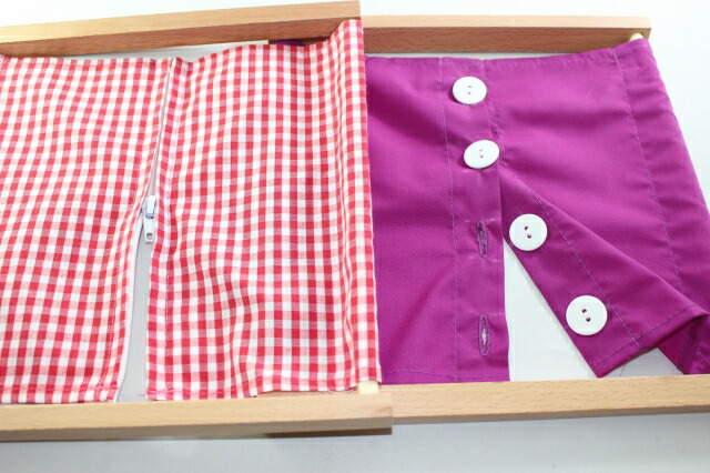 楽天市場】モンテッソーリ 着衣枠 12個セット ♪スタンド付き