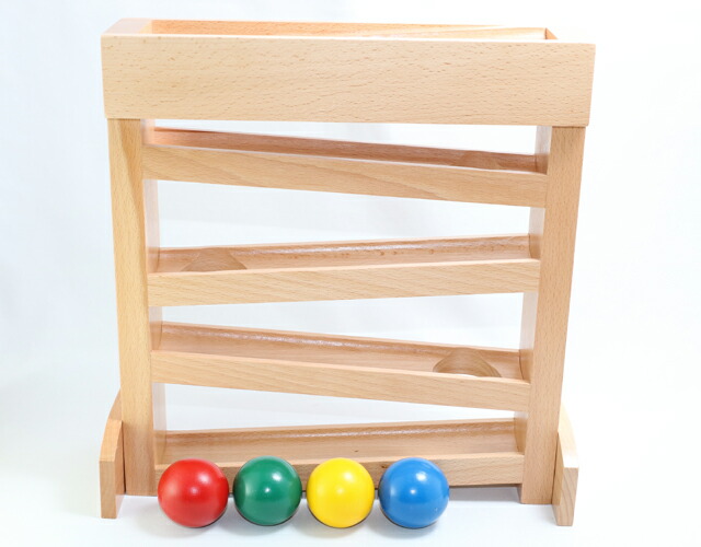 楽天市場】モンテッソーリ 木製ボール・トラッカー Montessori Ball