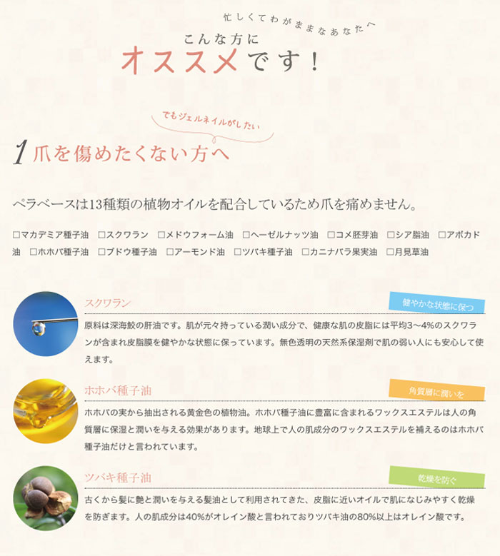 楽天市場】Pera Base Kit ペラベースキット ジェルネイルベース＋