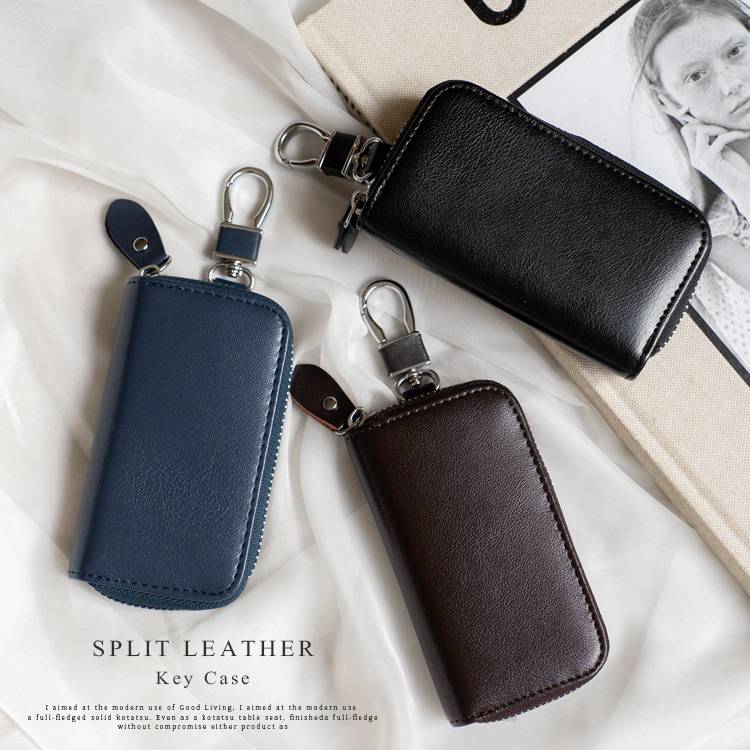 楽天市場】キーケース レザー スマートキー 革 カード収納可能 牛革