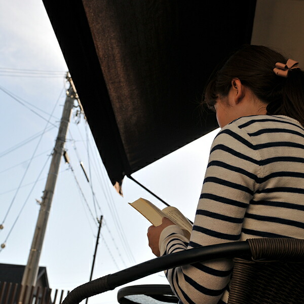 楽天市場】物干竿付オーニングIV 2m ブラウンTAN-900-20(BR) 送料無料