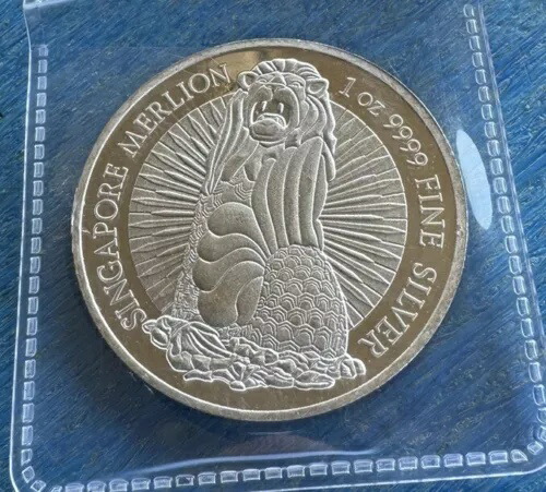 楽天市場】シンガポール オーキッド 1 オンス シルバー マーライオン