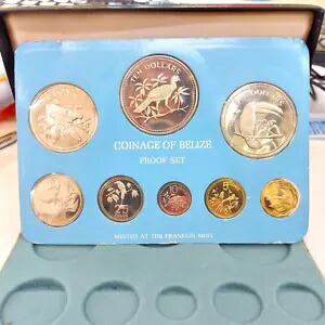 楽天市場】1975 年ベリーズ貨幣プルーフセット フランクリンミント 8