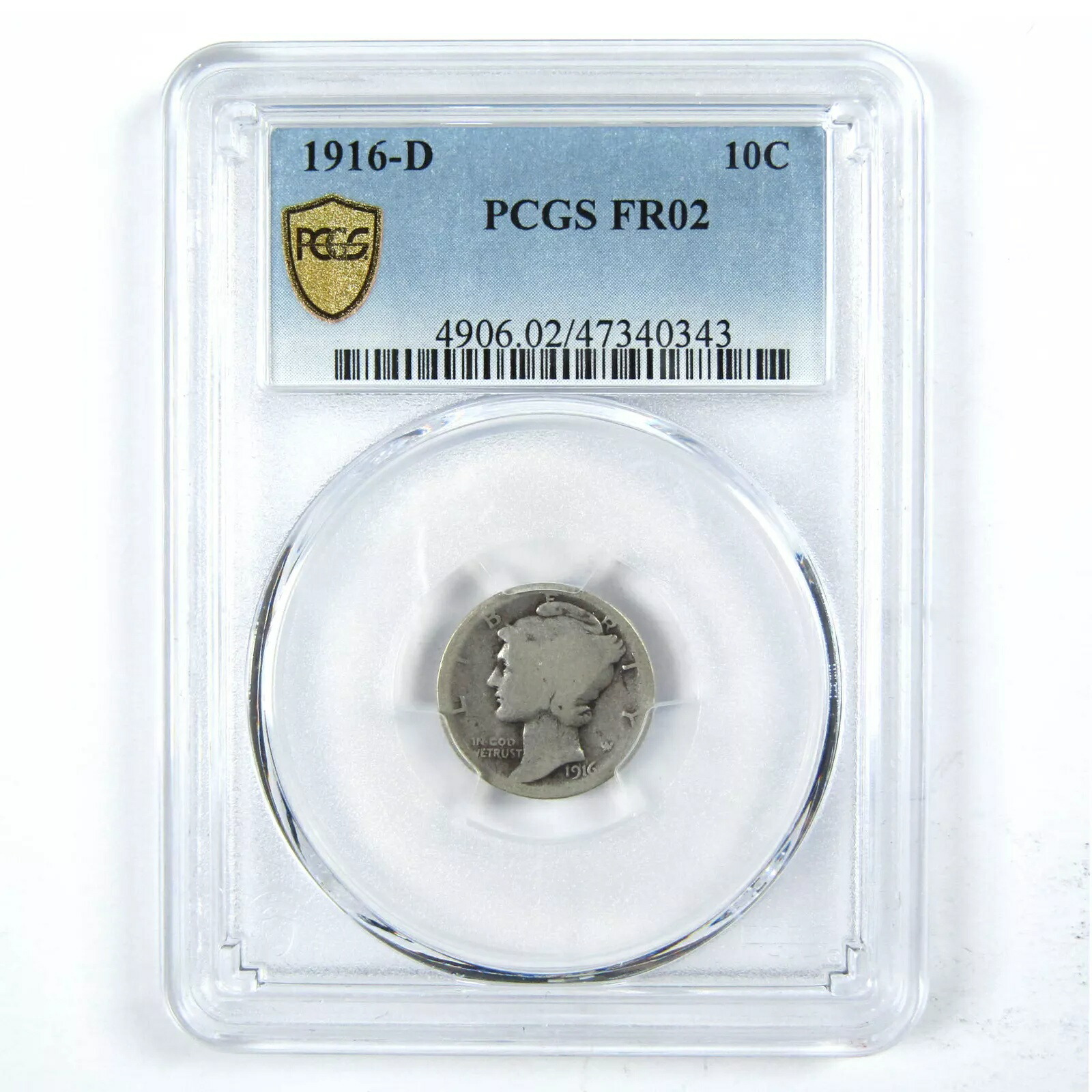 楽天市場】1916 D マーキュリー ダイム FR 2 PCGS シルバー 10c コイン