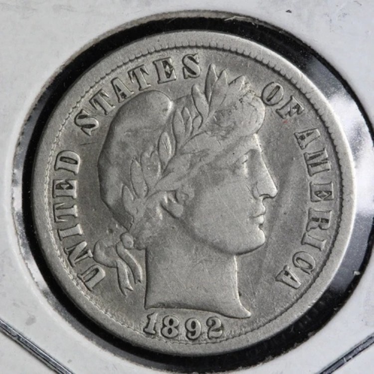 楽天市場】1892-O バーバー シルバーダイム チョイス XF E190 WMX