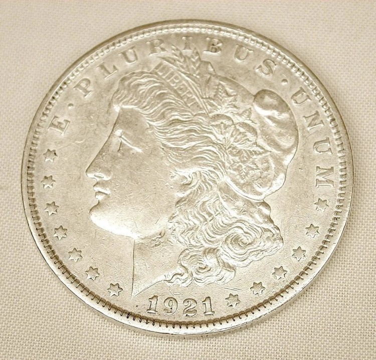 1890年製 モルガン・ダラー銀製 マネー クリップ 1890年製 モルガン