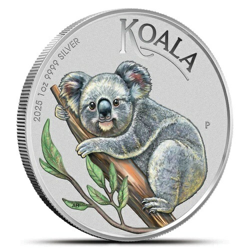 楽天市場】2025年 1オンス オーストラリア産カラーコアラ銀貨（カード