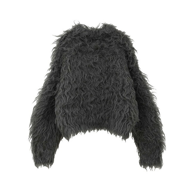 楽天市場】クラネ CLANE シャギー ショート ニット カーディガン