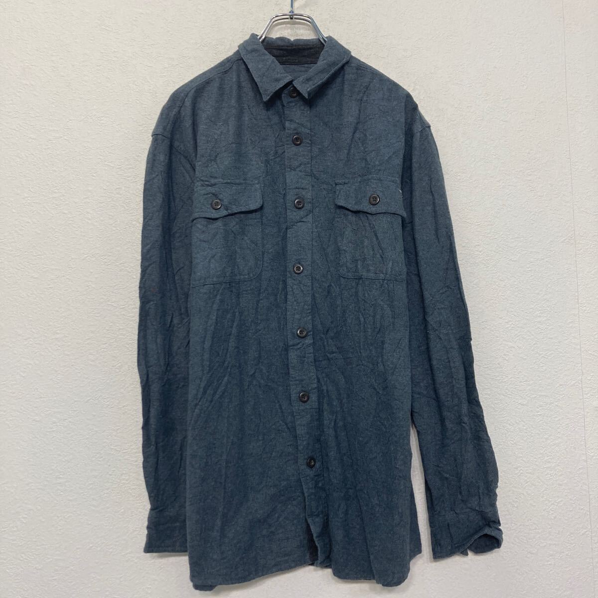 楽天市場】【中古】【古着】 GRIZZLY MOUNTAIN 長袖 無地 シャツ L