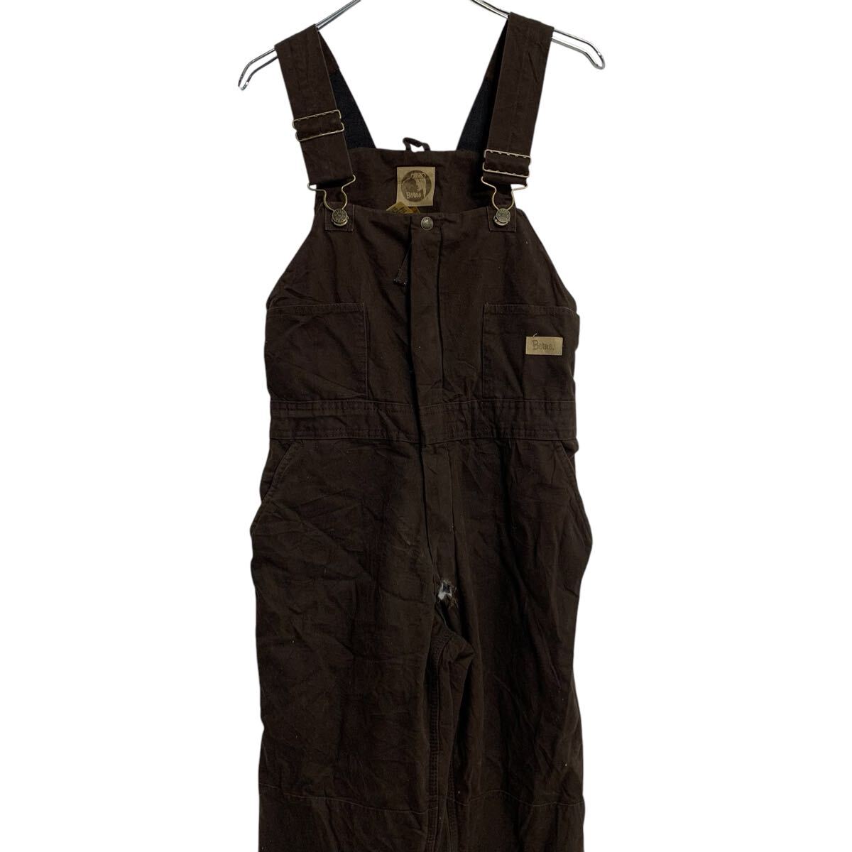 楽天市場】【中古】【古着】 Berne ダック オーバーオール S ブラウン