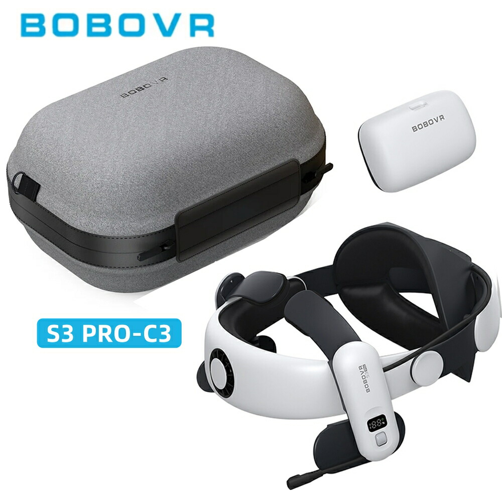 楽天市場】【公式ライセンス】BOBOVR S3 Pro ヘッドストラップ & C3