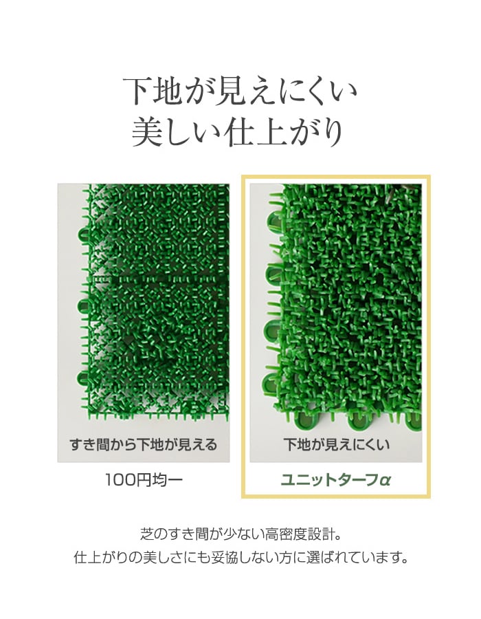 楽天市場】テラモト ジョイント人工芝タイル カラー ユニットターフα