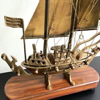 楽天市場】帆船 船 ボート 真鍮製 インテリア オブジェ アンティーク