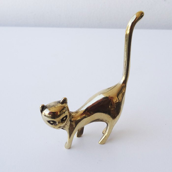 楽天市場】リングホルダー アクセサリーホルダー ゴールド 真鍮製