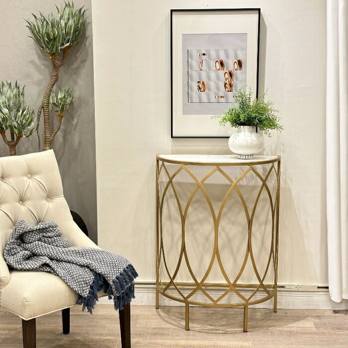 楽天市場】コンソールテーブル コンソール ゴールド 金色 アイアン