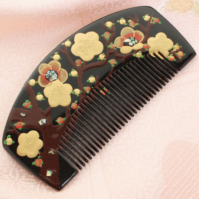 楽天市場】【お取り寄せ商品】前櫛かんざし くしかんざし 黒漆調台 挿