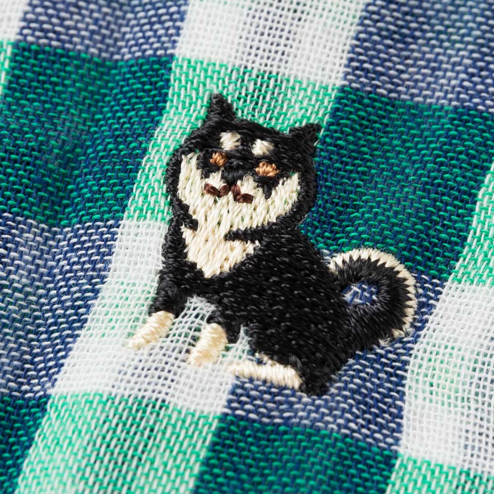 楽天市場】わんこハンカチ 黒柴 刺繍入りガーゼハンカチ スーベニール