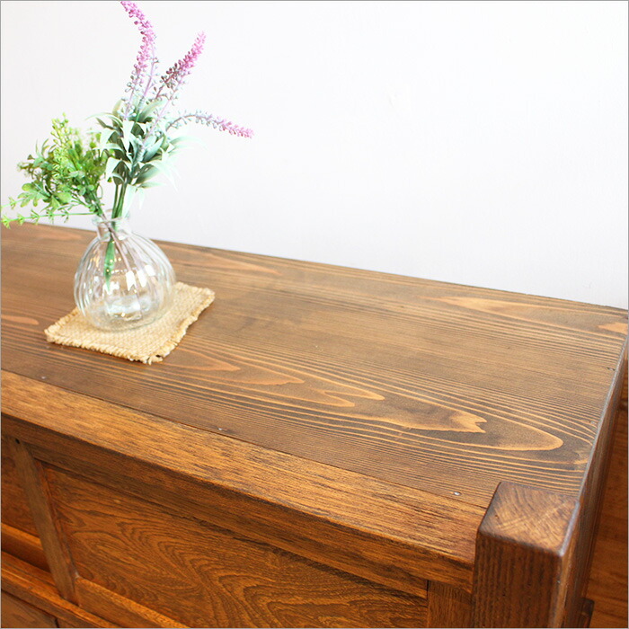 楽天市場】ケヤキ材 古民具 ローキャビネット 完成品 アンティーク