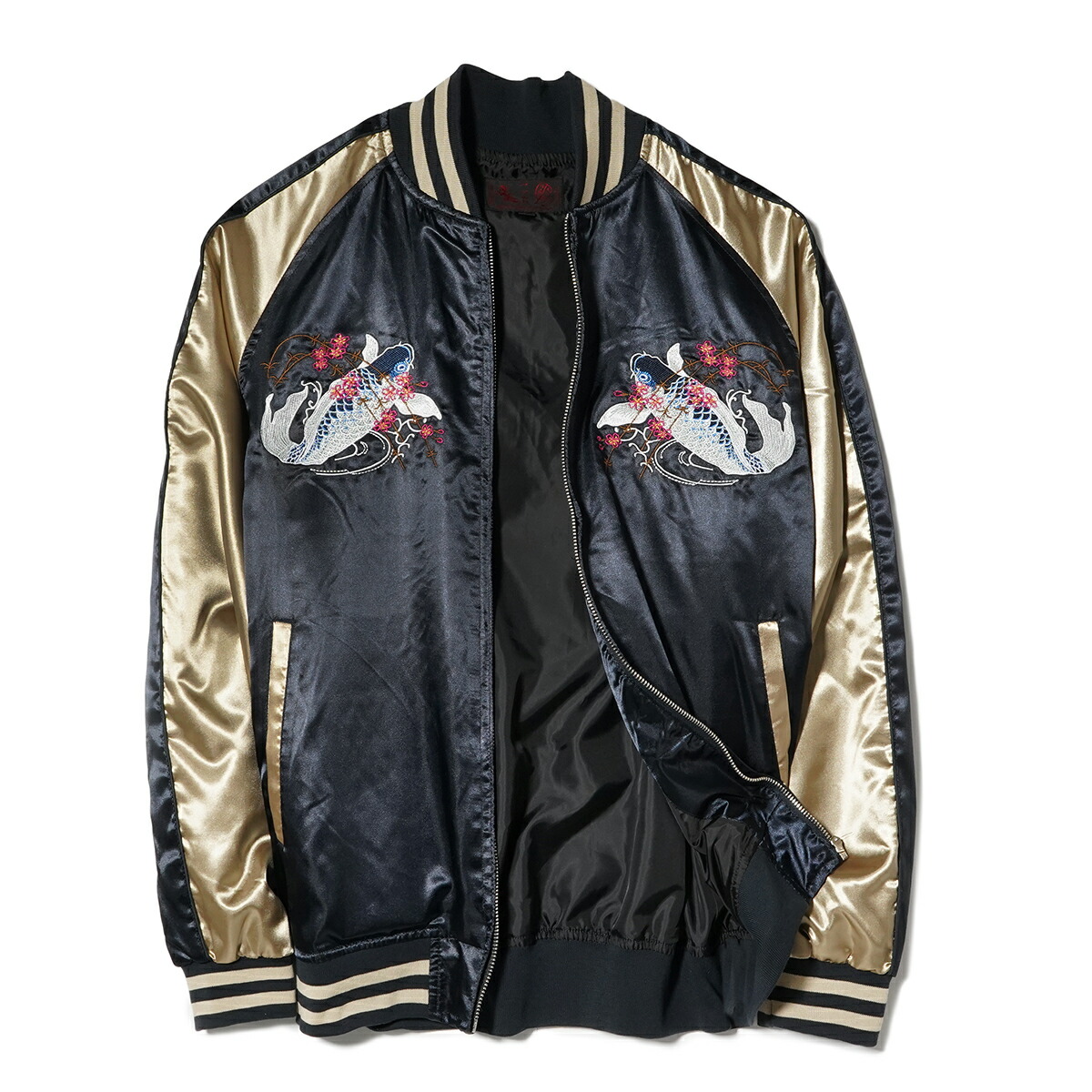 楽天市場】スカジャン メンズ サテンジャンパー 刺繍 スーベニア