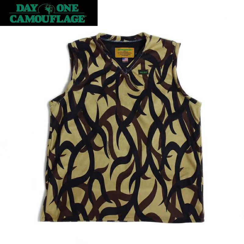 楽天市場】DAYONE CAMOUFLAGE デイワンカモフラージュVネック ベスト