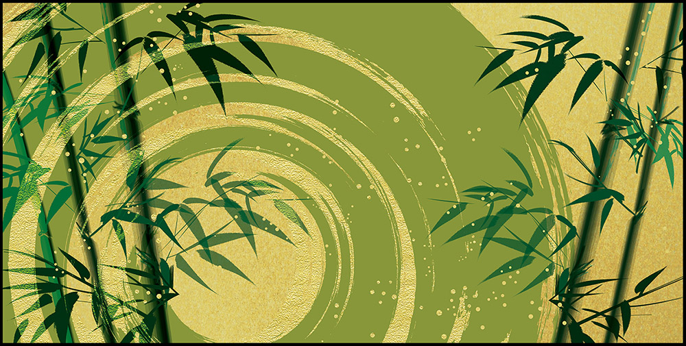 楽天市場】国産 日本製 送料無料 7尺6曲 屏風SLデザインシリーズ 竹