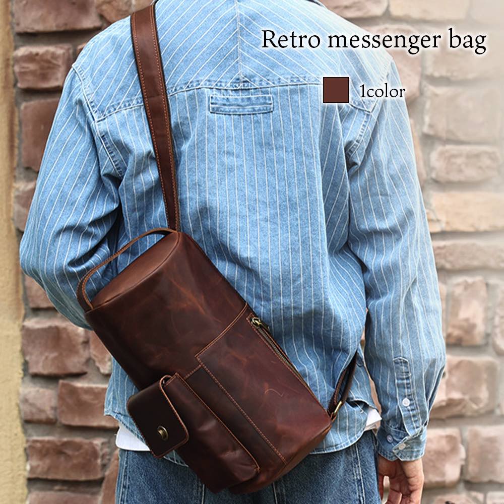 楽天市場】ボディバッグ メンズ レトロメッセンジャーバッグ 防水 人気