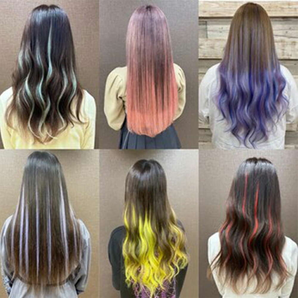 楽天市場】シールエクステ 52cm4本分(8P) 原色カラー へそ上ロング