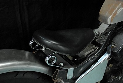 楽天市場】部品屋K&W 専用ソロシートキット スプリングタイプ （本革