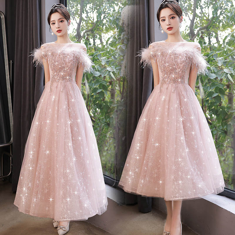 楽天市場】送料無料 パーティードレス ワンピース ドレス ミモレ丈