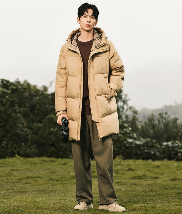 楽天市場】L-5XL フード付き ダウンジャケット ダウンコート メンズ