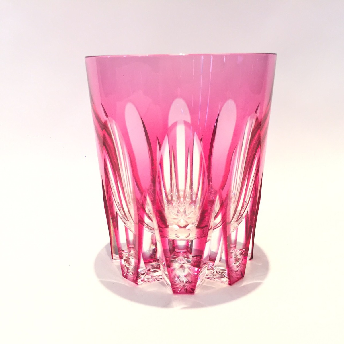 楽天市場】ホヤクリスタル ロックグラス 色被せ切子 HOYA Crystal